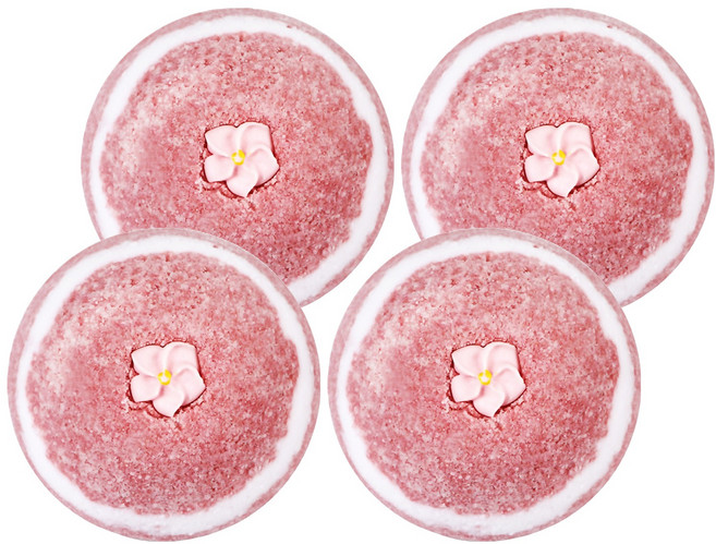 아르비앙 핑크블로썸 거품입욕제, 130g, 4개