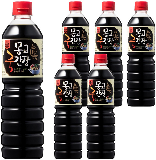 몽고진간장 국간장, 900ml, 6개