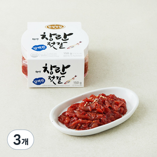 한성기업 창란 젓갈, 150g, 3개