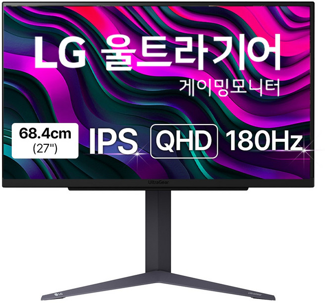 LG전자 QHD 울트라기어 게이밍 모니터, 68.4cm, 27GS75Q