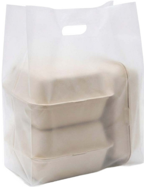 필수플러스 비닐 쇼핑백, 반투명, 50개