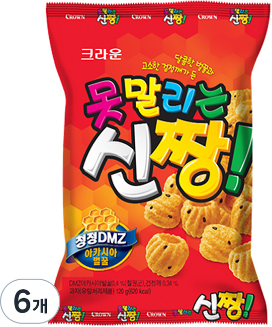 못말리는신짱, 120g, 6개