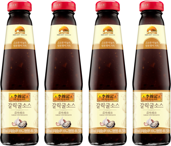 李錦記 蒜味蠔油, 255g, 4個