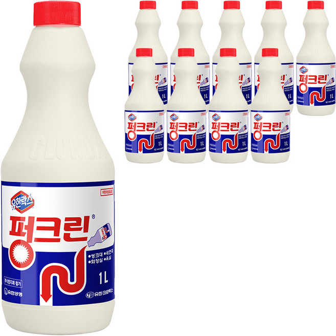 펑크린 배수구세정제, 1L, 10개