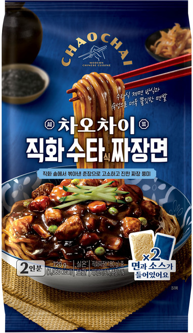 차오차이 직화 수타식 짜장면 720g 2인분, 1개