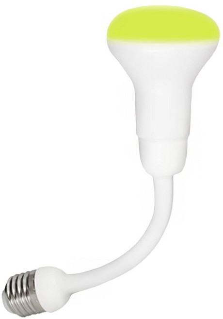 TOYAMA 特亞馬 自動防蚊燈泡7W E27螺旋型 6.3 x 10.6mm 130g, 琥珀黃綠光, 1個