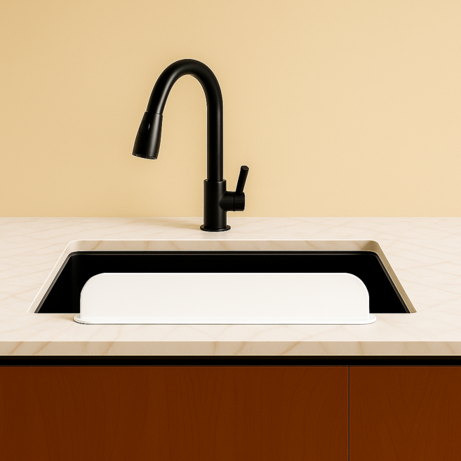 코멧 실리콘 싱크대 물막이, 크림화이트, 1개