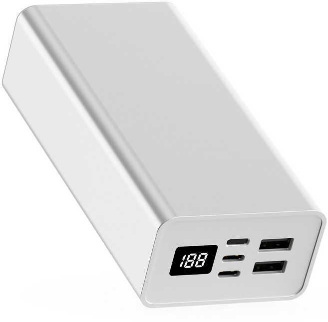 누아트 울트라부스트 고속충전 대용량 보조배터리 30000mAh C타입, 화이트