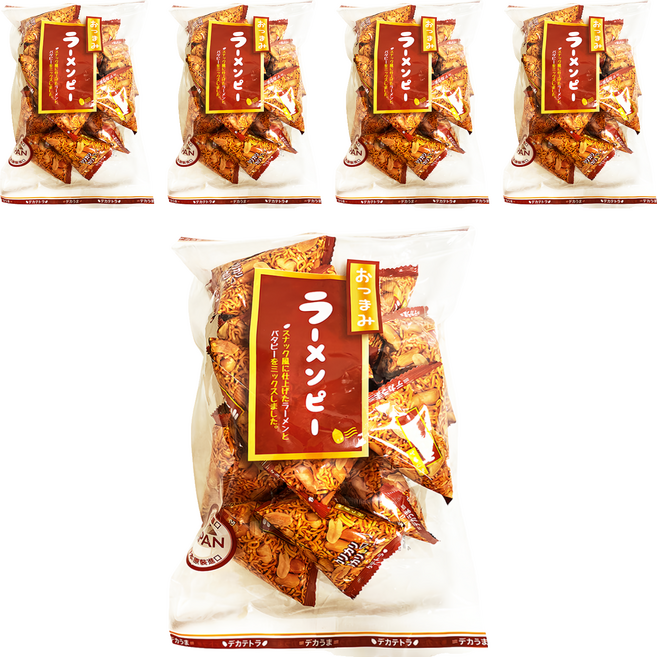 日本橫井 三角包花生點心麵, 208g, 5袋