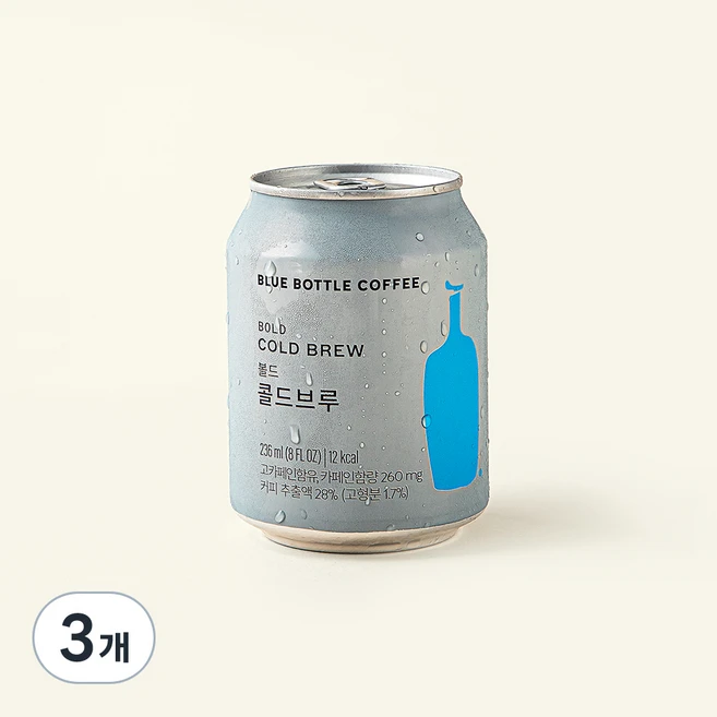 블루보틀커피 볼드 콜드브루, 236ml, 3개 - 쿠팡