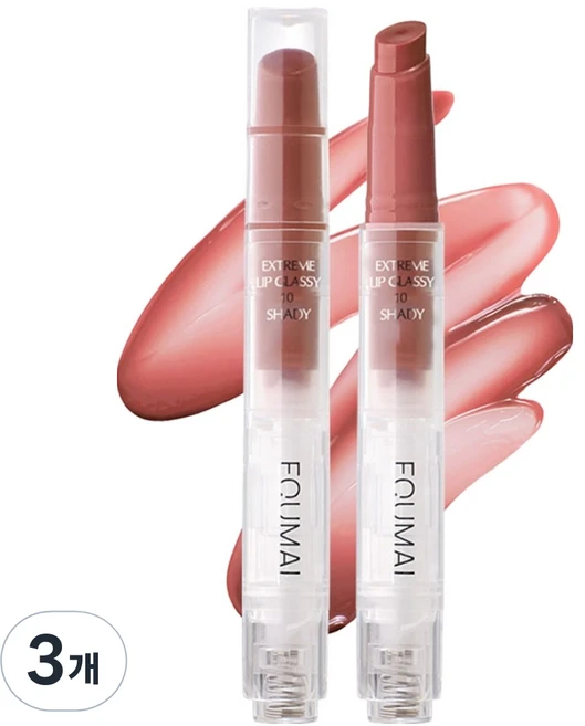 에크멀 익스트림 립 글라시 3g, 10셰이디, 3개 - 쿠팡
