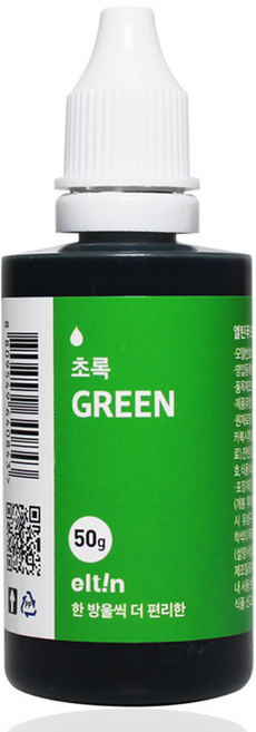 엘틴 진한 푸드칼라 초록, 50g, 1개