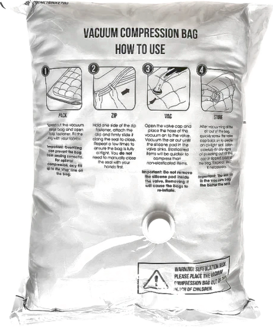 3WELL 特厚超勇真空壓縮袋 適用27-29吋行李箱, 4個, 1組