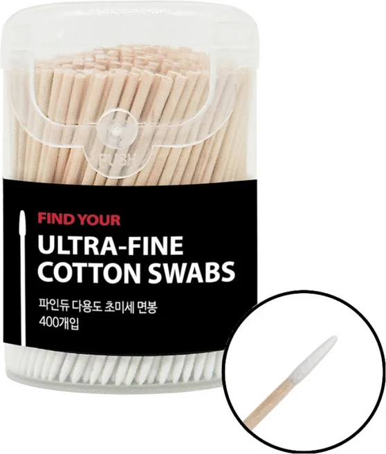 파인듀 다용도 초미세 면봉, 1개, 400개입 - 쿠팡