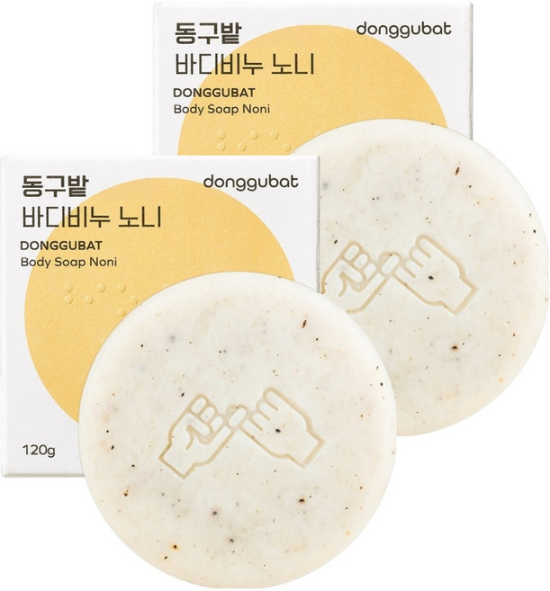 동구밭 올바른 바디비누 노니, 120g, 2개