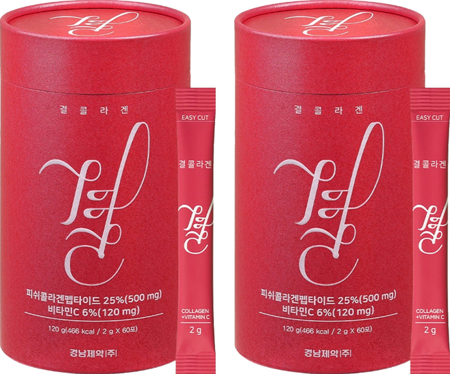 결콜라겐 60포, 120g, 2개