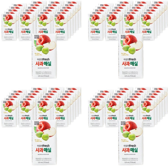 하늘청 사과매실, 96개, 125ml