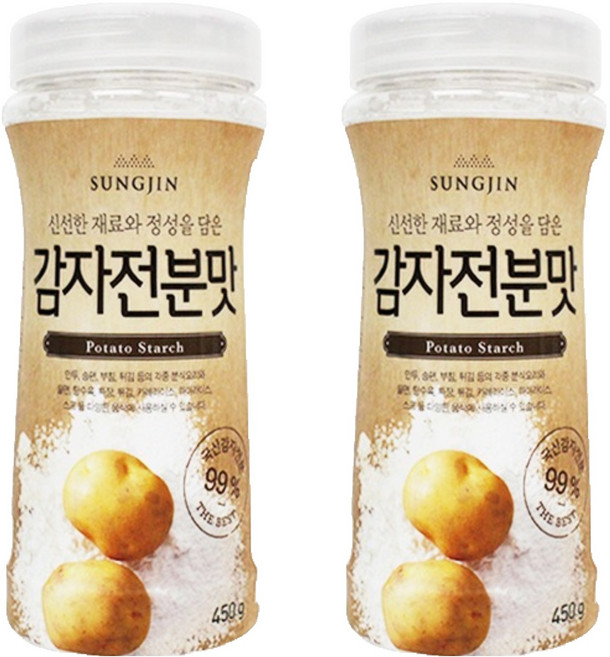 성진식품 감자전분맛 용기형, 450g, 2개