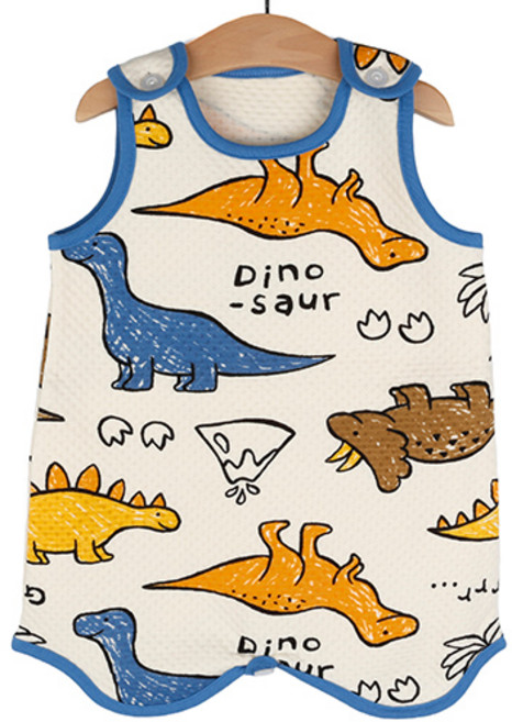 Maykids 童款恐龍印花連身睡衣背心