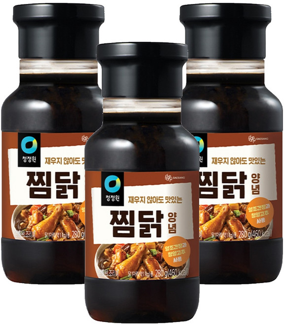 청정원 찜닭 양념, 280g, 3개