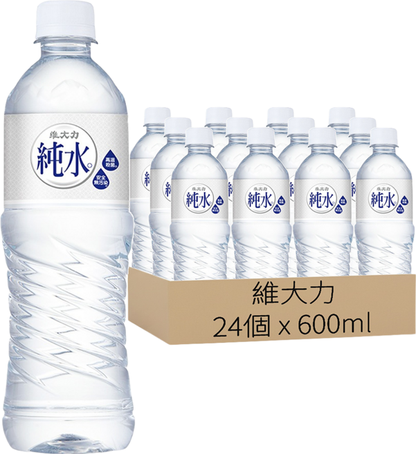 維大力 純水, 24個, 600ml