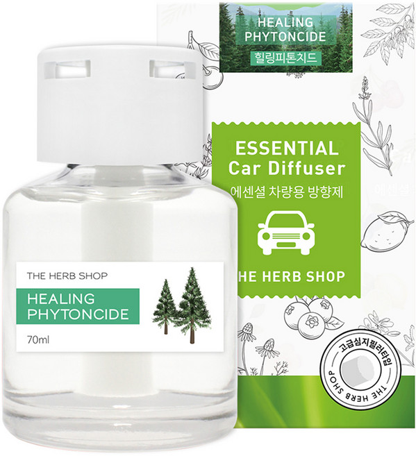 더허브샵 내추럴 차량용 디퓨저 70ml 본품, 힐링피톤치드, 1개