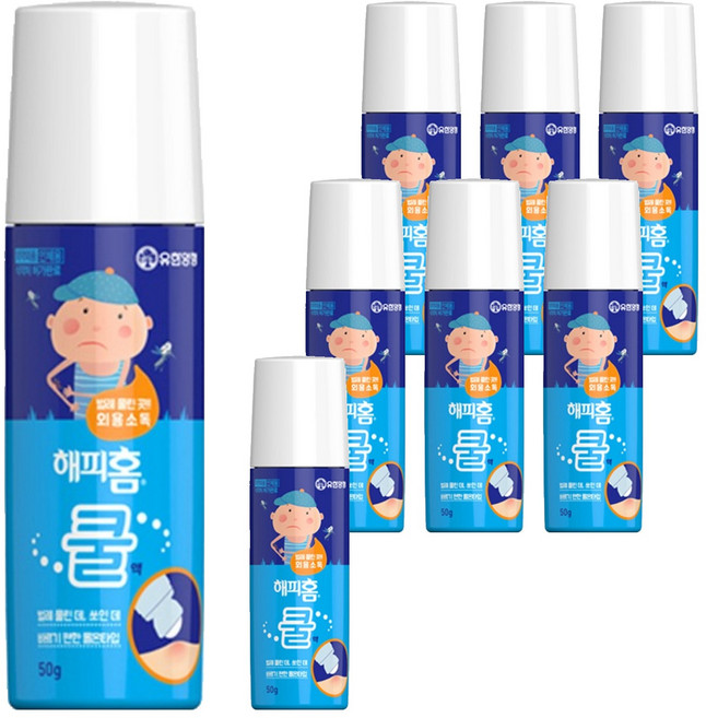 해피홈 외용소독 쿨액 50g, 8개