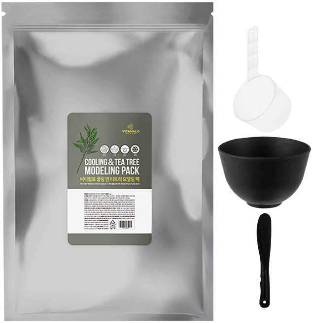 VITAHALO 茶樹涼感軟膜粉1kg + 軟膜工具組, 1組, 1入