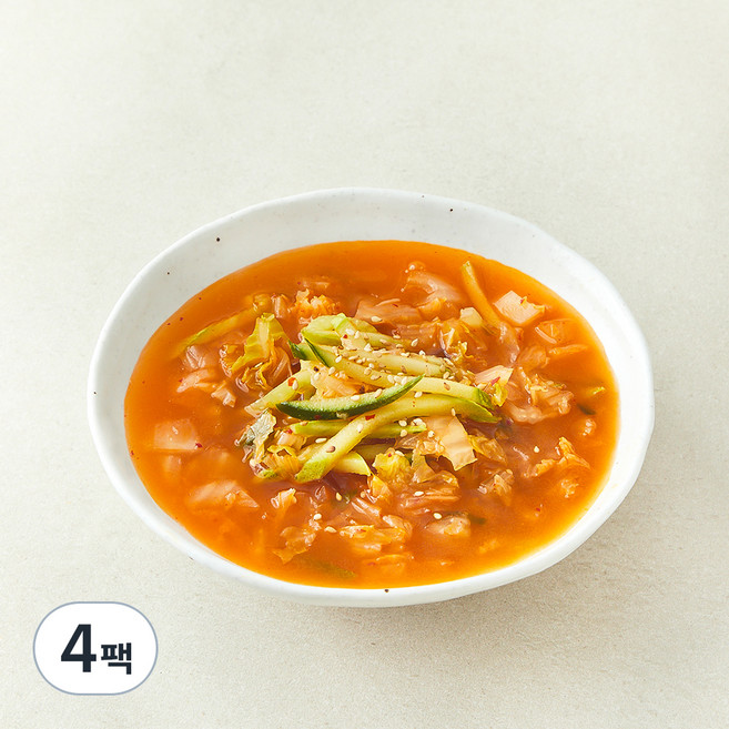 집반찬연구소 김치오이 냉국, 700g, 4팩