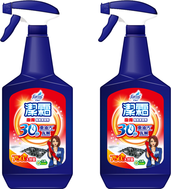 farcent 花仙子 潔霜S廚房強效清潔劑, 750g, 2瓶