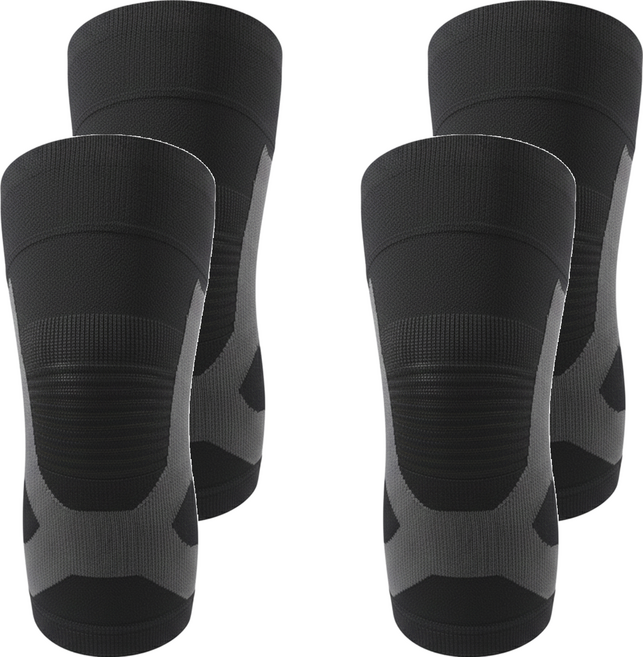 Kyhome 石墨烯自發熱保暖護膝, 黑色, 4個