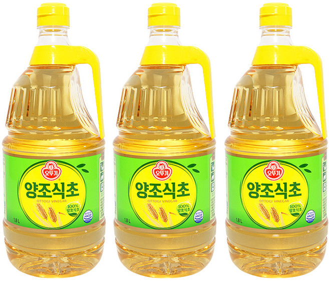 오뚜기 양조 식초, 1.8L, 3개