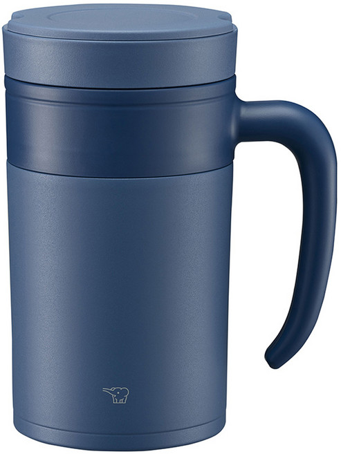 ZOJIRUSHI 象印 保溫馬克杯 內附濾茶器 SE-KAE48-AZ, 柏林藍, 480ml, 1個