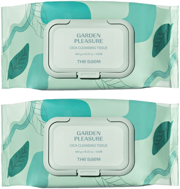 더샘 가든 플레져 시카 클렌징 티슈, 100매입, 2개