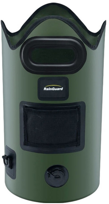 RainGuard 旅行摺疊泡腳桶 含排水孔 直徑28 x 48cm 700g 21L, 1個, 綠色