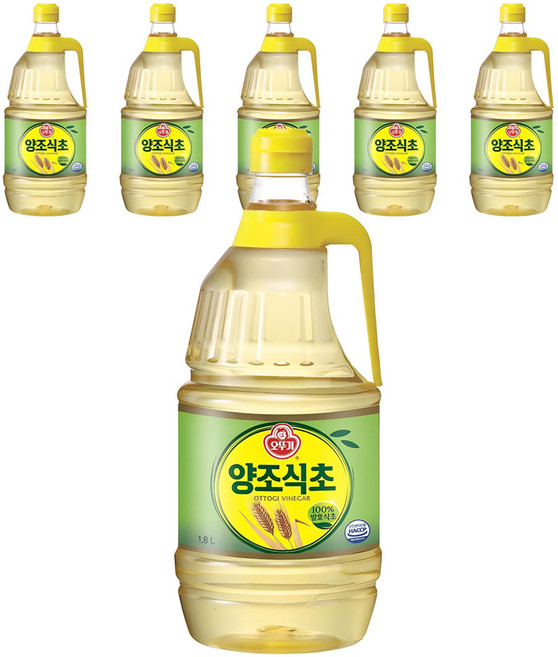 오뚜기 양조 식초, 6개, 1.8L