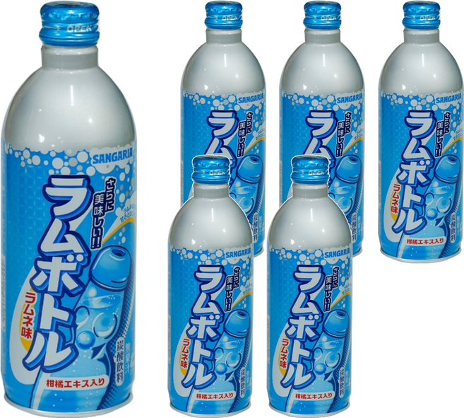 SANGARIA 隨手罐碳酸汽水 原味, 482ml, 6瓶