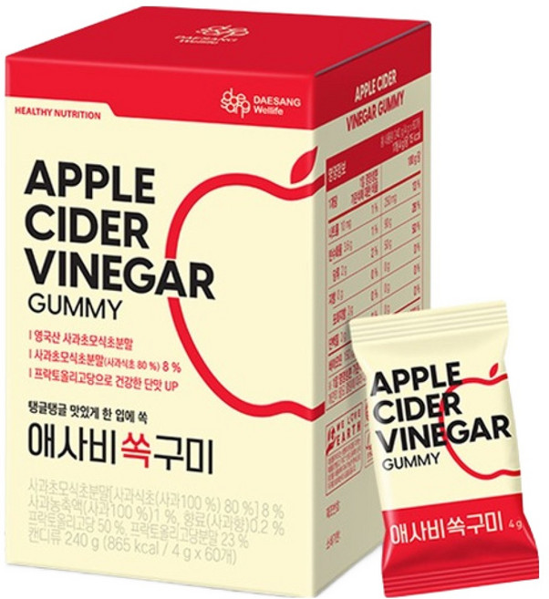 대상웰라이프 애사비 쏙 구미, 1개, 240g