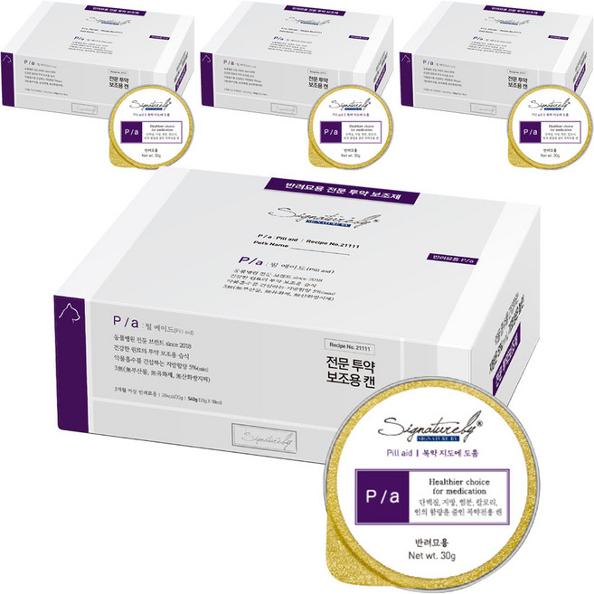 시그니처바이 반려묘 피에이 처방식, 투약보조, 30g, 72개