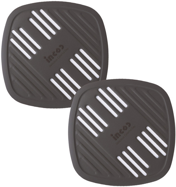 인콕 국산 인덕션 보호 매트 그릴형, 2개, 초코브라운