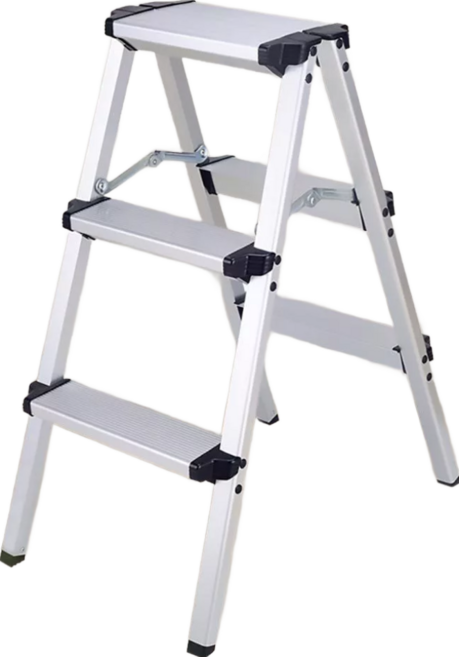 雙面大踏板超輕鋁合金折疊安全工具梯, 1個