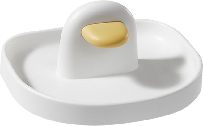 더자카 파스텔 냄비뚜껑 조리도구 거치대, 화이트, 1개