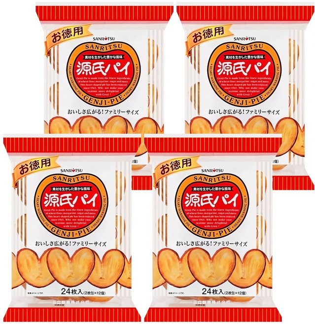 SANRITSU 三立製菓 源氏派 源氏派餅, 240g, 4袋