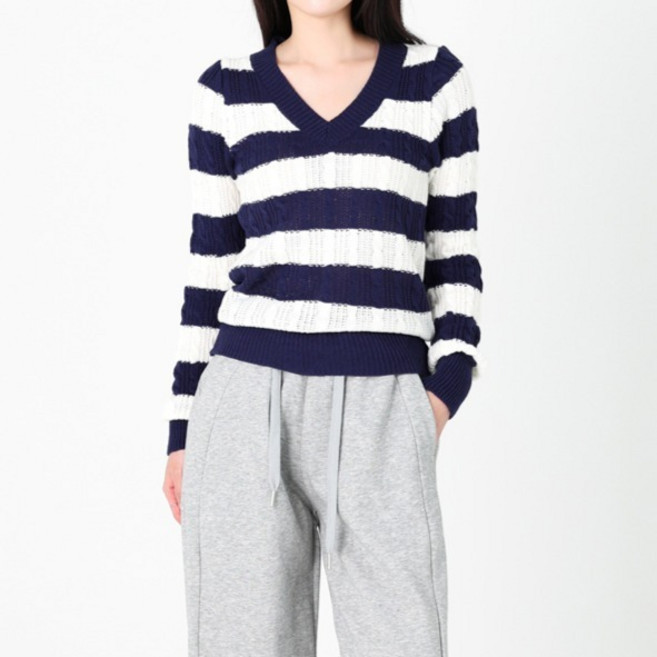 Dotif 女款 Hane 麻花針織衫 T25FW1-A2141