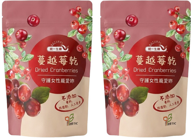 統一生機 蔓越莓乾, 135g, 2包