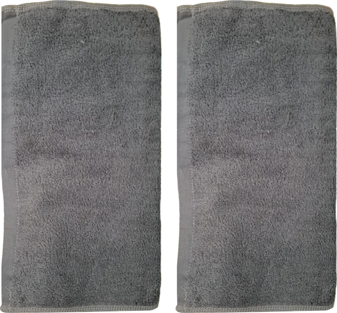 LIFE 來福牌 細緻柔軟素色毛巾 hs0536 76 x 36cm 112.5g, 灰色, 2條