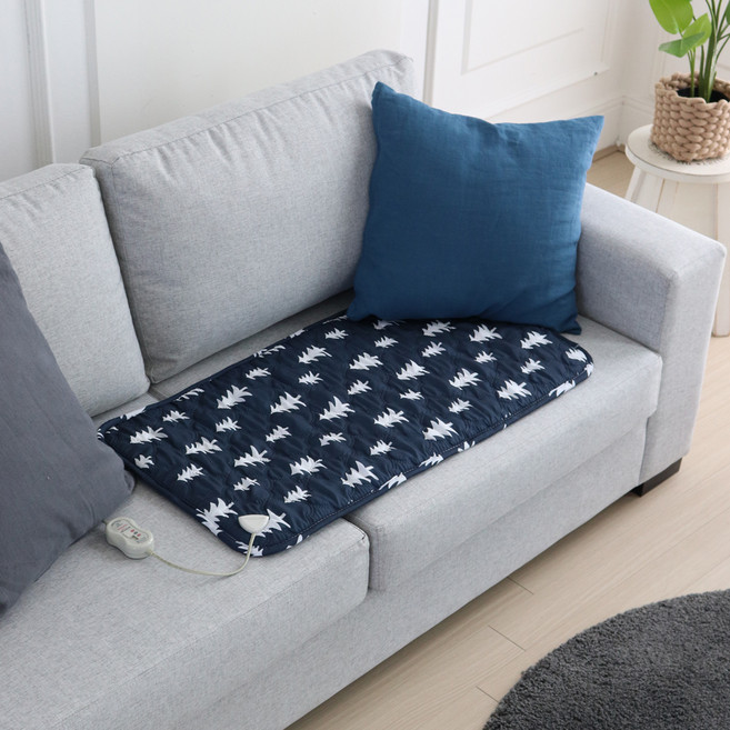 더안 온열 양면 전기방석 DHB-2024, 트리네이비, 2인용(45 x 90 cm)