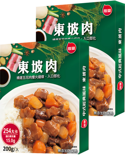 聯夏 東坡肉調理包, 200g, 2盒