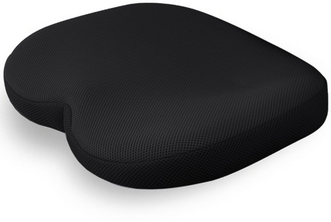 베네폼 고밀도 메모리폼 하트방석, 블랙, 1개