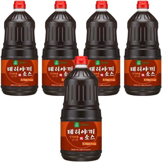 이엔푸드 데리야끼소스, 2.1kg, 5개
